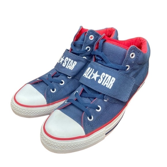 Converse All Star Center Strap Mid-Blue Shoes size 12 - Picture 2 of 6
